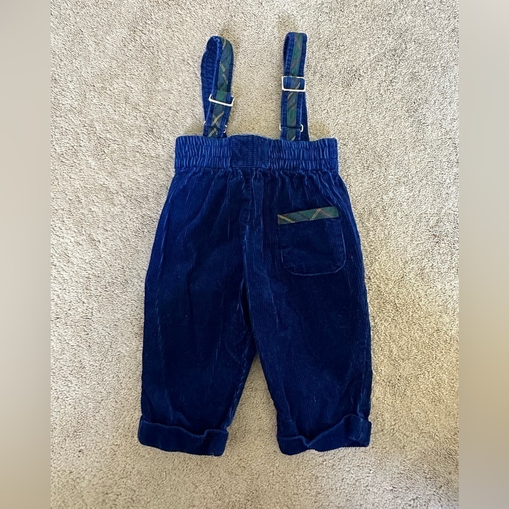 Infant boy Vtg Corduroy overalls 100% cotton 6-9 mths